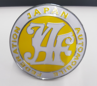 Logo กระจังหน้า JDM japan automobile สีเหลือง