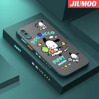 เคส JIUMOO สำหรับ Xiaomi Redmi Note 7 Note 7 Pro Note 7S Note7ลายการ์ตูนแครอท Pochacco บางขอบสี่เหลี่ยมด้านข้างดีไซน์ใหม่มีน้ำค้างแข็งโปร่งใสกันกระแทกเคสมือถือแข็งปลอกซิลิโคนคลุมทั้งหมดกล้องป้องกันแสง