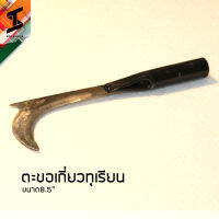 soi tiger ตะขอเกี่ยวทุเรียน ผลไม้ มีคม เหล็ก ขนาด8.5" เคลือบดำ ตัดมะม่วง ตัดทุเรียน เกียวใบไม้ เกี่ยวกิ่งไม้ เหล็กตี