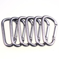 Prakan 1 ชิ้น คาราบิเนอร์ carabiner camping equipment ตะขอเหล็กM6 สแตนเลสสปริงตะขอปีนเขาอย่างรวดเร็วแขวนหัวเข็มขัด Snap carabiner