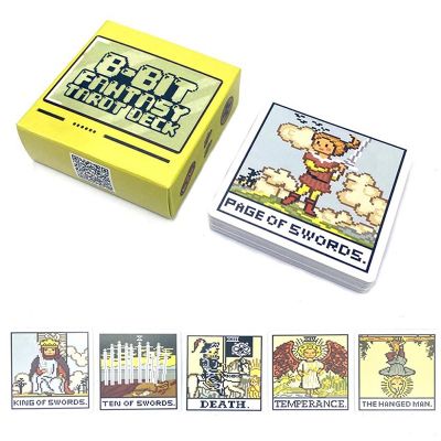 【CW】☜∋✙  1Box 8 Bit Fantasy Card Prophecy Divination Board Telling Game Beginners Cards