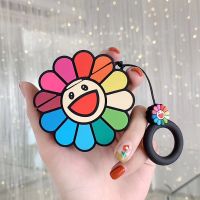 3D เคสหูฟังสายรุ้ง Takashi Murakami Kaikai Kiki ฝาปิดหูฟังซิลิโคนสำหรับ Airpods 3 Pro สำหรับ Airpods Apple 1/2/3