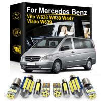 {ร้อน} สำหรับ Mercedes Benz Viano Vito W638 W639 W447 1996-2012 2013 2014 2015 2016 2017 2018ไฟ LED ภายในรถ LED Light Canbus ภายในหลอดไฟ