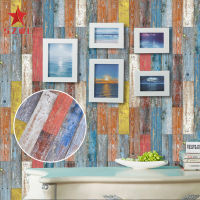 20Pcs Self Adhesive Tile Wall Sticker Waterproof DIY Wood Grain Bathroom Kitchen Home Decor