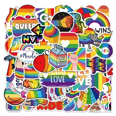 【CW】¤  10/50pcs Colorful Cartoon Gay Lesbian Stickers Luggage Laptop Skateboard Graffiti Car Decals