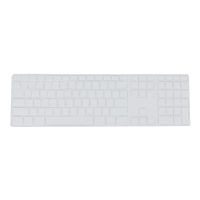 Silicone Thin Keyboard Skin Cover Protector With Numeric Keypad For Transparent