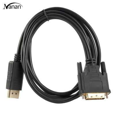 1.8M Dp ไปยังดีวีไออุปกรณ์กล้อง GoPro Displayport ไปยัง Dvi ไปยังดีวีไอ24 + 1การแปลงสัญญาณตัวแปลงสายเคเบิลอะแดปเตอร์1920x1080p