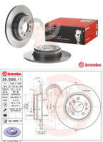 08 5580 11 จานเบรค ล้อ R (ยี่ห้อ BREMBO) รุ่น HC UV BMW ซีรี่ส์ 7 E38 730i 740i ปี1994-2001