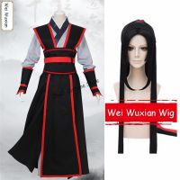 ⊙ New Mo Dao Zu Shi Cosplay Wei Wuxian Young Grandmaster of Demonic Cultivation Costume Men Anime Wei Wuxian Cosplay Wig Costume