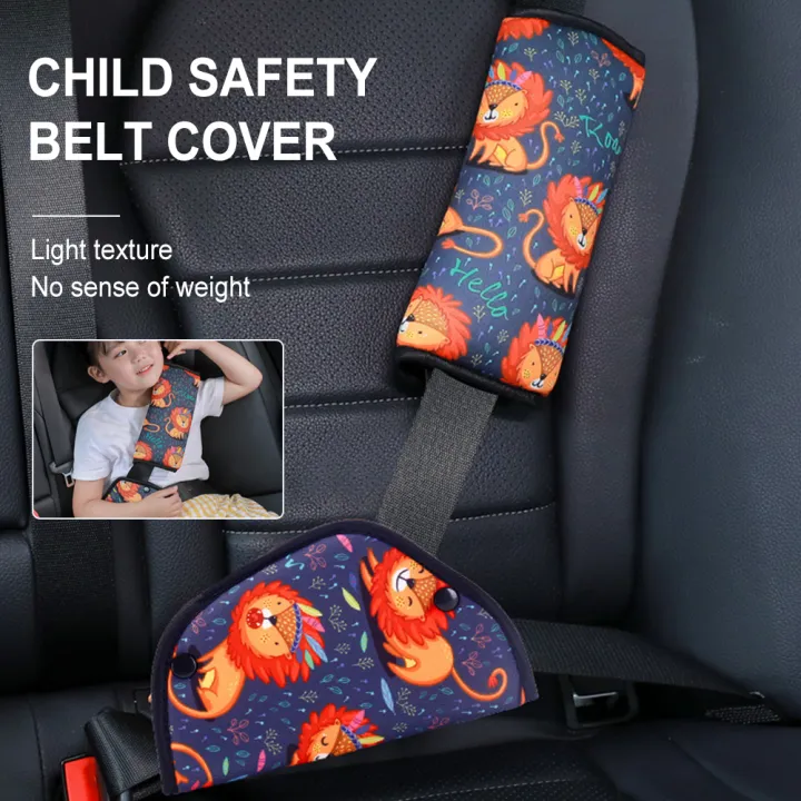 Free Ship] Kids Car Seat Belt Cover Adjustment Cartoon Triangle Holder  Shoulder Neck Protector Safety Belt tooler Child Cushion Pad | Lazada PH