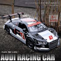 1:32 AUDI R8 LMS Mobil Balap Logam Campuran โมเดล Mobil Diecast &amp; Mainan Kendaraan Modil Miniatur Skala Model Olahraga Mobil Mainan Untuk An