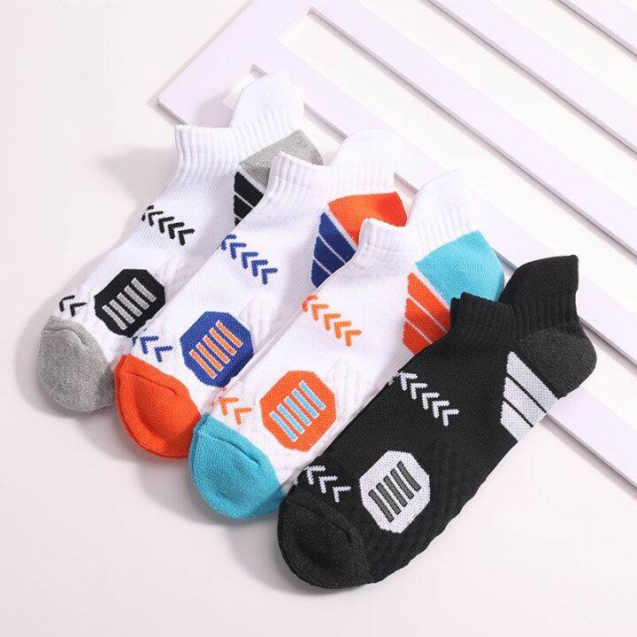 cotton-men-basketball-socks-spring-summer-sport-running-protective-breathable-deodorant-fitness-athletic-short-socks