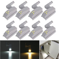 48PCS LED Inner Hinge Lamp Under Cabinet Lights Universal Wardrobe Cupboard Sensor Lights for Closet Bedroom Kitchen Night Lamp