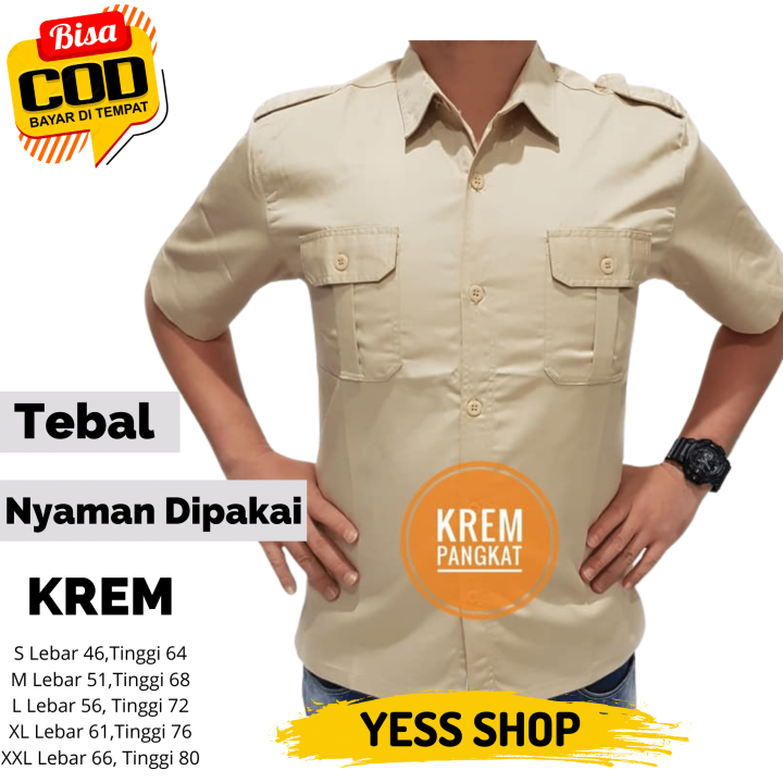 Seragam Krem Trans Tv Baju Net Tv Pdh Pdl Komunitas Lengan Pendek Lazada Indonesia