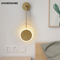 DOOMYHOME โคมไฟผนัง LED ที่ทันสมัยบ้าน,ไฟห้องนั่งเล่นพื้นหลังโซฟาติดผนังบันไดสำหรับห้องนอนบ้านแสงไฟตกแต่งภายในเชิงเทียนติดผนัง