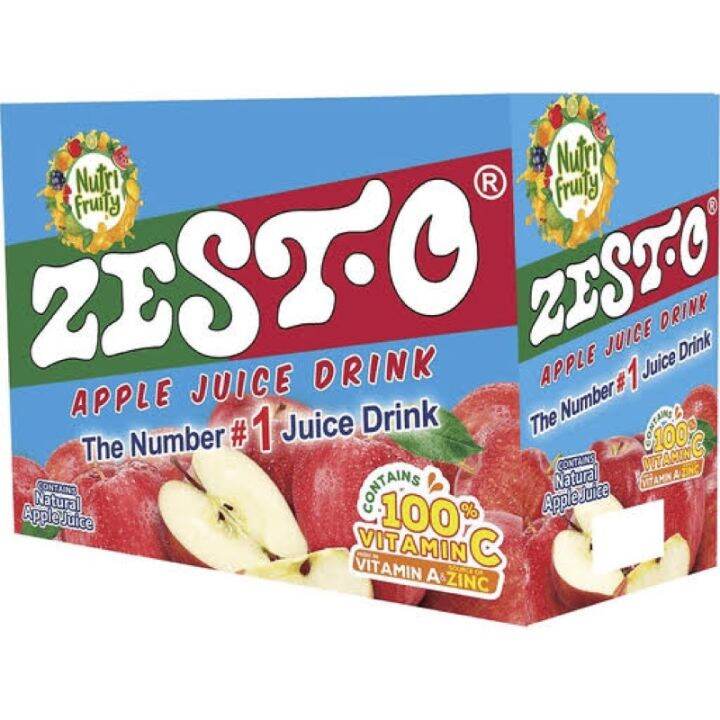 Zesto Apple Juice Drink Sold per Box (10pcs per box) Lazada PH