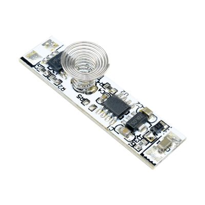 Spring Touch Switch Sensor Capacitive Module 9V-24V 3A Coil Spring LED Dimmer Control Switch for Smart Home LED Light Strip Adhesives Tape