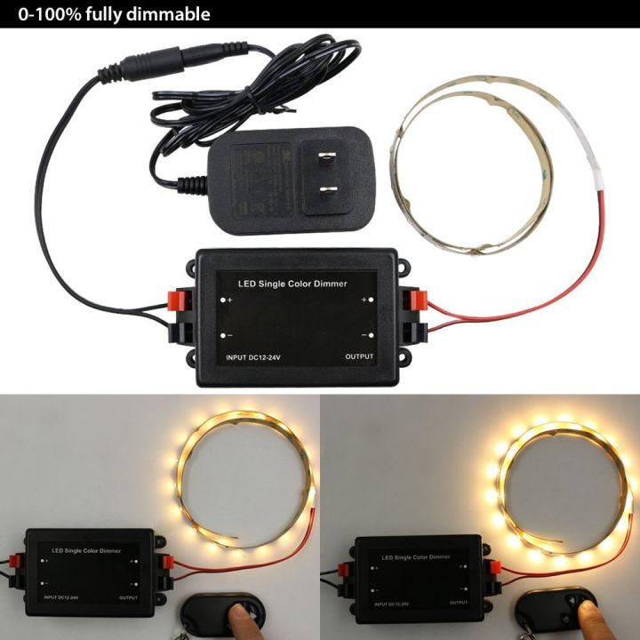 worth-buy-รีโมตควบคุม-rf-แบบ3key-ชุดเดรสทางการตัวควบคุม-led-แบบไร้สาย-dc-12v-24v-8a-สำหรับ-smd-5050-3528เชือกไฟแถบไฟ-led