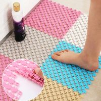 ₪◄ Bathroom Mat Set Maple Leaf Bathroom Non slip Pad Toilet Splicing Pad Bathroom Cushion Waterproof Shower Mat Floor Mats For Home