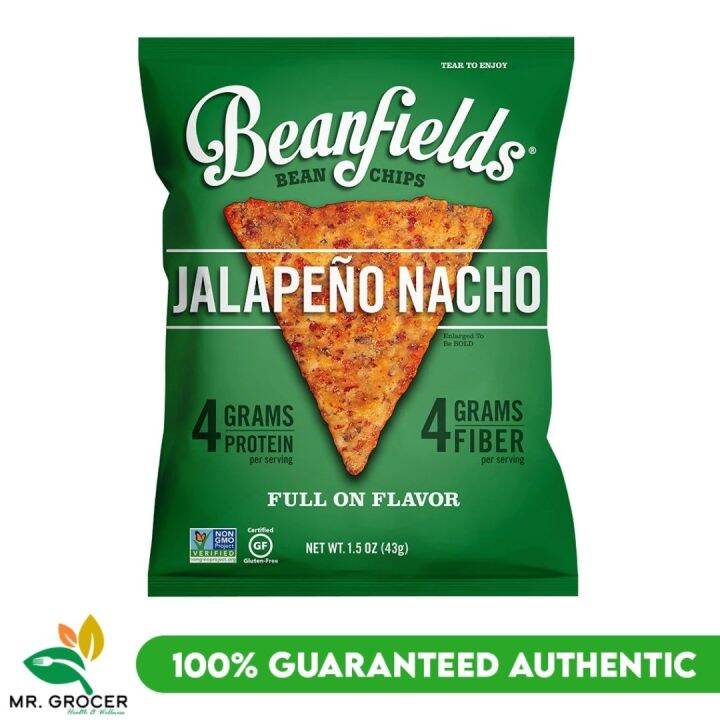 Beanfields Jalapeno Nacho Bean Chips 43g | Lazada PH