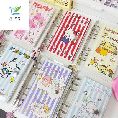 GJ56อุปกรณ์การเรียนวงแหวน6วงพร้อมจี้ Cinnamoroll Melody Planner สมุดบันทึกสมุดแบบเกลียวหนังสือบันทึกสมุดบันทึกคู่มือโรงเรียน