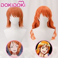 IN STOCK Nami Wig Anime Cosplay Wig Women White Long Wig Dokidoki Cosplay Nami Wig Heat Resistant Short Wig