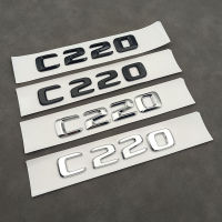 3D ABS สีดำ C 220 C200โลโก้ตัวอักษรรถ Trunk Badge Decal สำหรับ Benz C220 W204 W205สติกเกอร์สัญลักษณ์อุปกรณ์เสริม