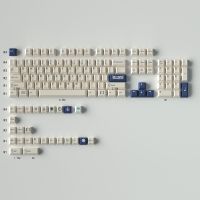 （Miss qis keycap）ที่ครอบกุญแจ130โปรไฟล์เชอร์รี่ PBT DYE-SUB GMK สำหรับคีย์บอร์ดเล่นเกมกลไกสวิตช์ MX