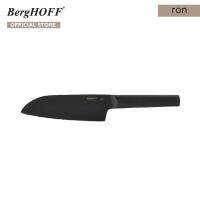 BergHOFF มีดซันโตกุสแตนเลสสตีลเคลือบ Non-Stick  รุ่น Ronทนทาน 16 ซม. สีดำ 3900003