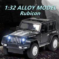 รถจี๊ป1:32รถโลหะผสม Wrangler Rubicon โมเดล Diecasts ของเล่นโลหะ Off-Road ยานพาหนะจำลองรถของขวัญสำหรับเด็กเก็บสะสมแบบจำลอง