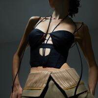 Cut-Out Corset (Black) เสื้อคอเซ็ทสีดำ