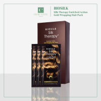 [Charlotte Seoul]Biosilk Silk Therapy Enriched Action Gold Wrapping Hair Pack 40 g per pcs #Hairmask #KoreanHairMask #DryHair #DamagedHair #มาส์กผม #ผมแห้งเสีย #บำรุงเส้นผม