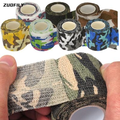 【YF】 New Self Adhesive Non-woven Camouflage Bandage Survival Elastic Band Wound Protection Joint Fixation Outdoor Emergency Equipment