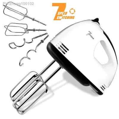 Electric 7 Speed Hand Mixer Egg Crame Cake Beaters Whisk Blender Whipper Kitchen Egg-Whisk Electric Mixer Includes 2 Beaters