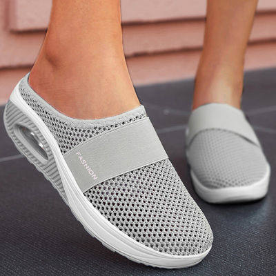 Shoes For Women Summer Sandals Platform Slippers Outdoor Casual Flip Flops Wedge Slippers Women Flats Mesh Shoes Female Slides