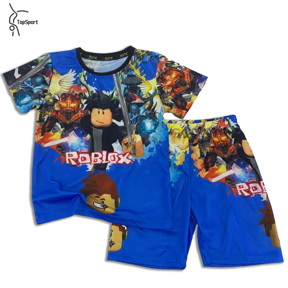 TopSport Kid's Roblox Anime Print Boys DryFit Terno Set For Sport Gym  Running Outdoor