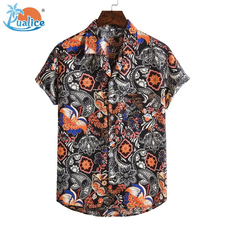 Oppose Batik Shirt abstract pattern casual look Fashion Shirts Batik Shirts 