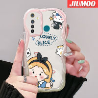 เคส JIUMOO สำหรับ Realme 5 5i 5S 5 Pro 6i Narzo Q 20A Q การ์ตูนน่ารักอลิซสาวเนื้อครีมกันกระแทกแบบใสนิ่มเคสมือถือโปร่งใสลายกล้องถ่ายรูปสร้างสรรค์เรียบง่ายอ่อนโยนฝาครอบป้องกัน