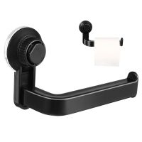 Bathroom Wall-mounted Tissue Holder Paper Towel Rack Suction Cup Toilet Paper Holder ABS Paper Roll Holder Tissue Organizer for Toilet Roll Holders