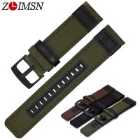 ✽ ZLIMSN New Nylon Mesh Watch Band Strap Mens Women Sport Watches Belt Accessories 22mm 24mm Watchband Brown Black Green