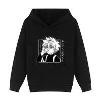 Hooded sweater for boys and girls zipless jacket hunter x anime kawaii loose hooded pullover for babies