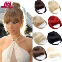 JINKAILI Synthetic Bangs Clip In Hair Extensions Red Blonde Brown Color Fake Tassel Hairpiece Female Clip on Bangs