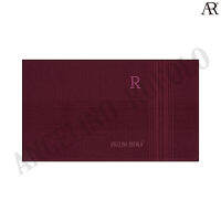 ANGELINO RUFOLO Handkerchief-R (ผ้าเช็ดหน้า) ผ้า 100% COTTON คุณภาพเยี่ยม ดีไซน์เรียบหรู Alphabet-R