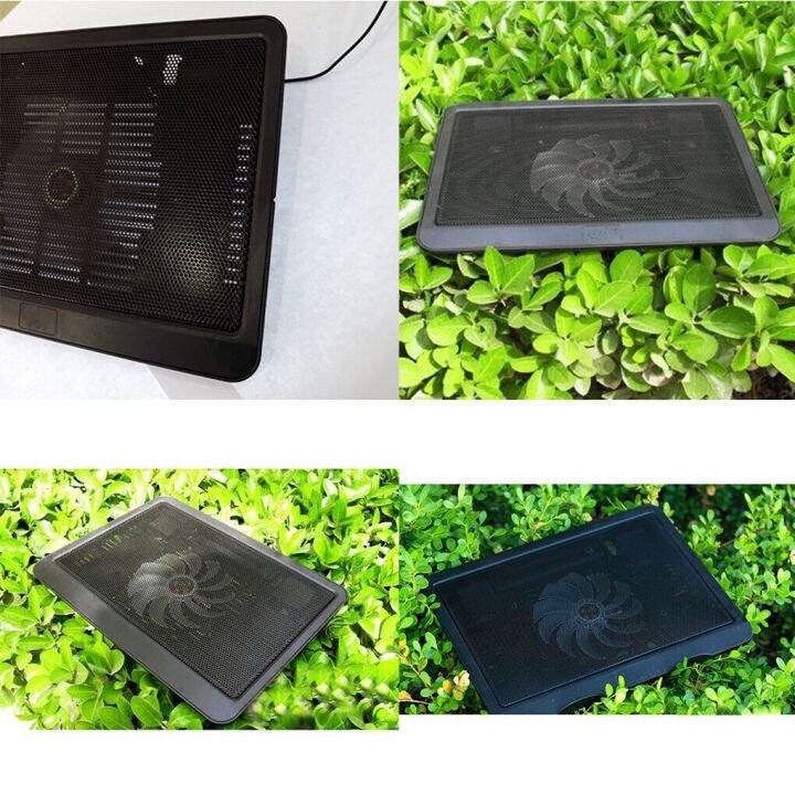 Laptop Cooling Pad Thin Cool Tray Bottom Stands Adjustable Metal Fan