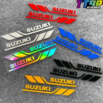 Reflective Suzuki Motorcycle Sticker Decal Tank Logo Set, 48% OFF