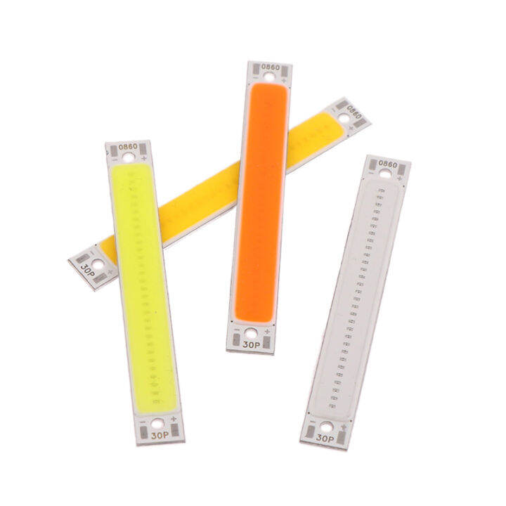 sunyanping-ขายดี-3v-4v-dc-60mm-8mm-led-cob-strip-1w-3w-สีขาวเย็นอบอุ่นสีฟ้าสีแดงแหล่งที่มาของไฟ-led-สำหรับ-diy-จักรยานทำงานโคมไฟ