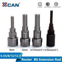 XCAN 1PC 6.35/8/12/12.7mm Shank Router Bits Collet Extension Rod สำหรับเครื่องแกะสลัก Milling Cutter Tool Holders