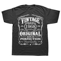 Vintage 1968 Perfection All Original Part Cool Tshirt Men Novelty Sarcastic T Shirt Hip Hop Hipster Streetwear Tee Shirt XS-6XL