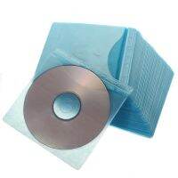 100Pcs CD DVD Disc Cover Storage Case Bag Double Side Sleeve Holder Pack