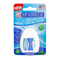 สปาร์คเคิล ไหมขัดฟัน ไวท์ เดนทัล สเปียร์มินท์ 30 ม. Sparkle White Dental Floss Expandable Floss Spearmint 30 m.